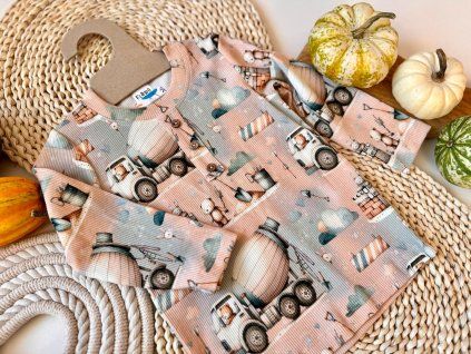 Vrúbkované tričko autíčko