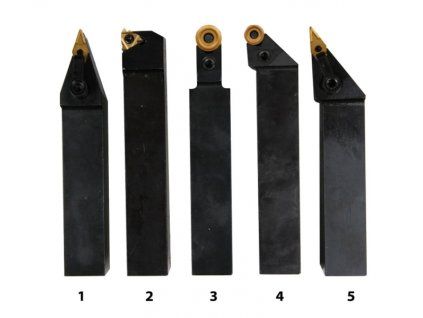 Soustružnické nože HM 25 mm, sada - 5 ks