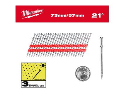 21° Duplex Nails (Celková délka (mm) 73)