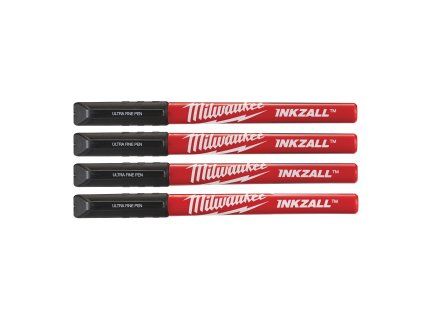 Inkzall Fine Tip Pens (Barva černá)