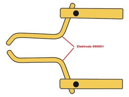 0016154 elektroda pro celisti xa4 telwin 690051