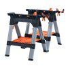 2964 8654 regals 2 pack sawhorse fixed legs 150lb trigger clamps 001