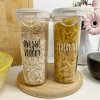Samolepky průhledné - kolečko - tiskací písmo