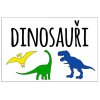 nalepky na boxy hracky kluci dinosauri