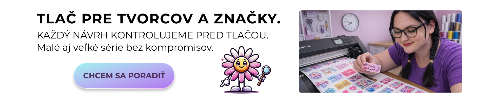 Tlač pre malých tvorcov a značky