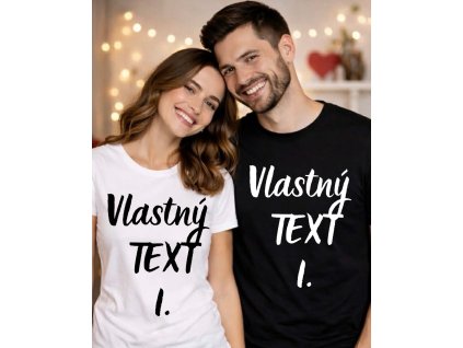 Tričká pre páry - „Vlastný text''