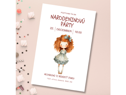 detská narodeninová pozvánka