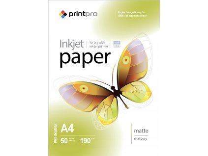 Fotopapier PrintPro matný 190g/m²,50ks, A4