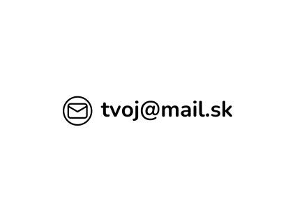 Nálepka na auto - E-MAIL | Vlastní text