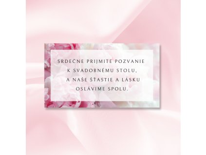 pivoňky pozvanka ku svadobnemu stolu
