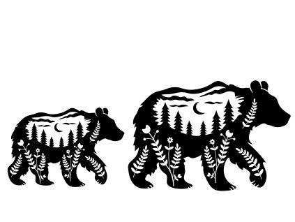 mum bear sticker