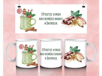 Vianočný hrnček škorica a kakao