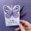 Karticka na kefku motyl