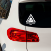 Vinylová nálepka na auto – začiatočník za volantom