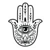 hamsa hand sticker