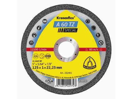 KLINGSPOR řezný kotouč 115x1,0x22 mm A60TZ