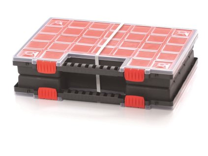 Plastový organizér NORB DUO (2x KNO40305B) 399x303x100