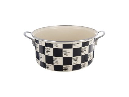 Kastrol smalt ŠACHOVNICE Lem 5 l3 l