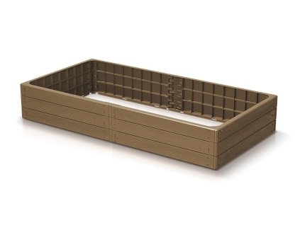 Vyvýšený záhon BASE WOODY ECO WOOD 149,2 cm - barva: naturo ECO