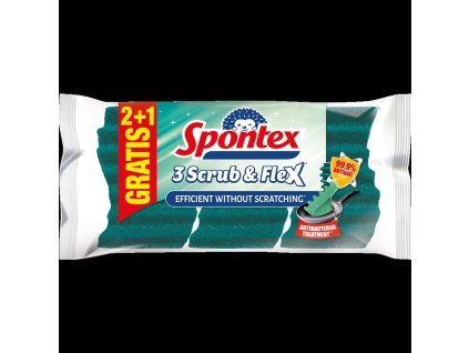 Spontex Scrub&Flex houbička 2+1 ZDARMA