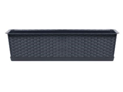 Truhlík s miskou Ratolla antracit 68,5cm