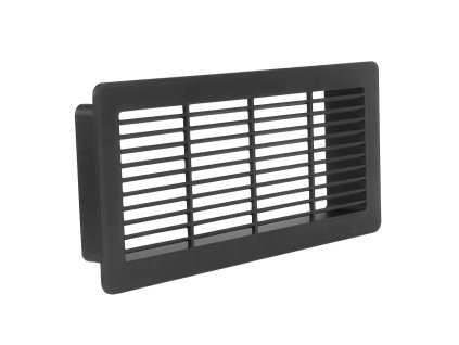 Větrací mřížka mřížka černá 220x90 mm č. 1