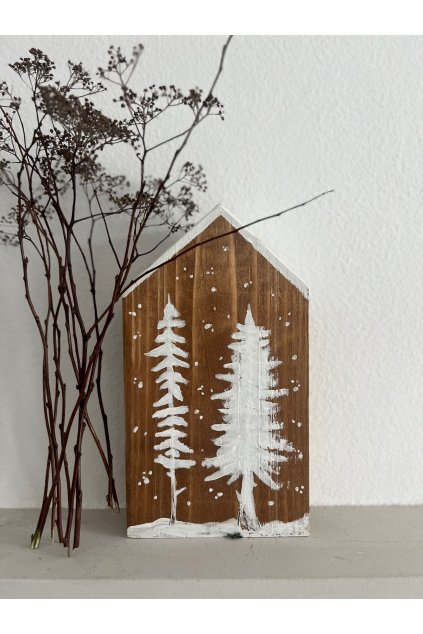 Dekoračný domček „Les pod snehom“