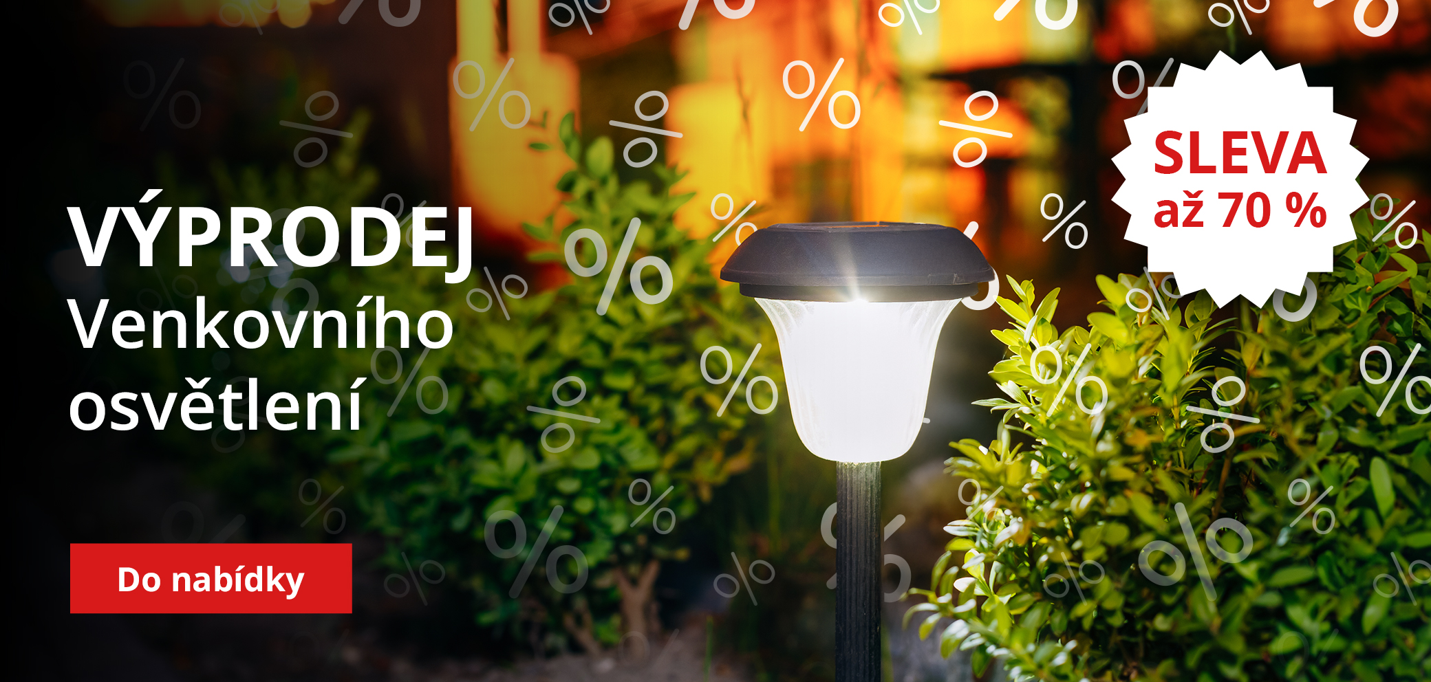 Výprodej venkovního osvětlení