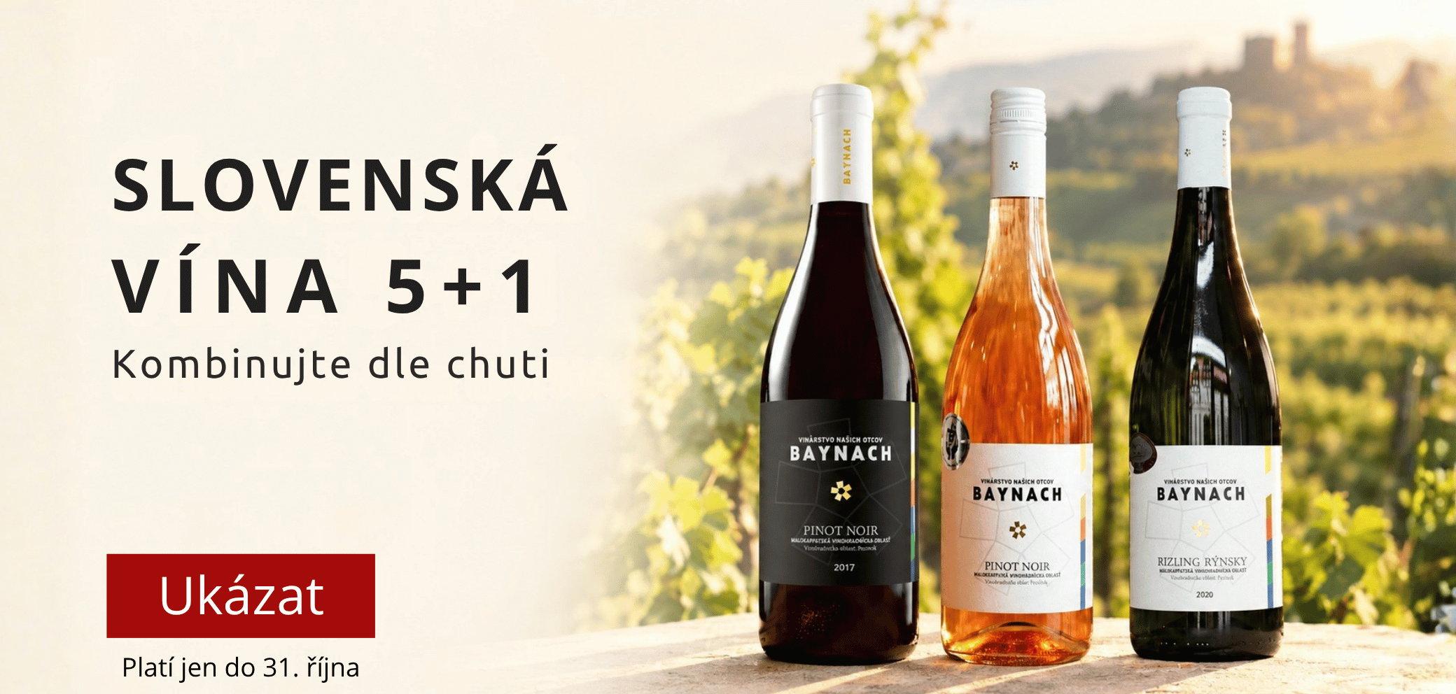 Slovenská vína akce 5+1