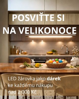 Posviťte si na Velikonoce 🔦 K nákupu nad 2 000 Kč od nás získáte LED žárovku jako dárek – praktický detail, který se vždy...