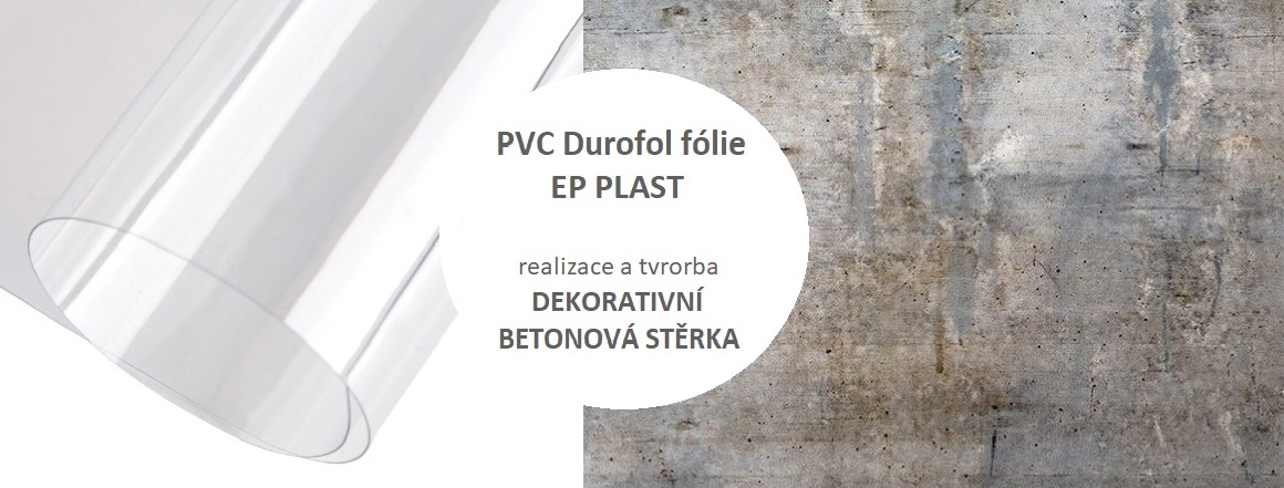 PVC fólie Durofol dekorativní betonová stěrka