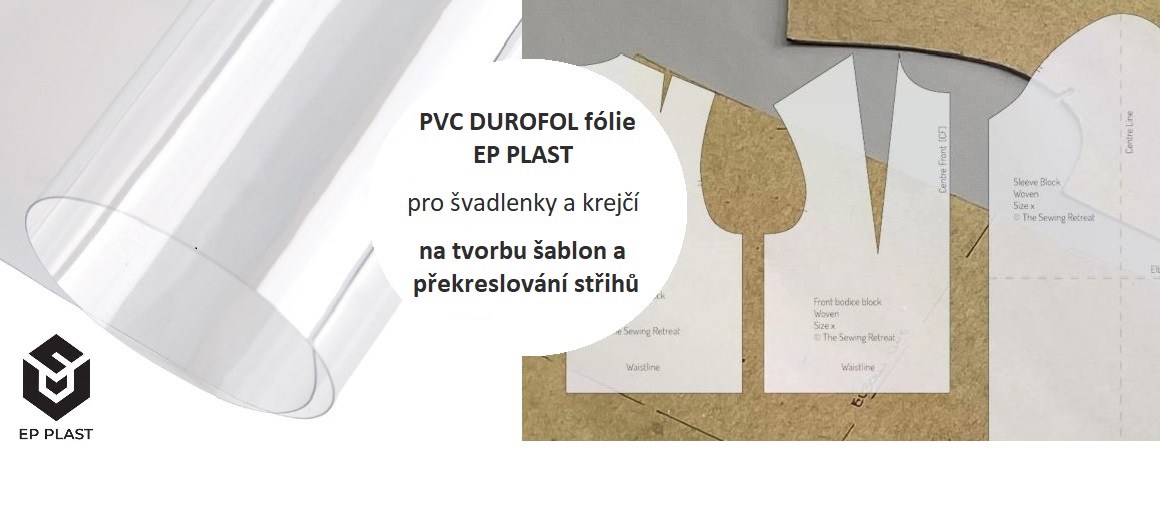PVC durofol fólie EP PLAST na střihy a šablony