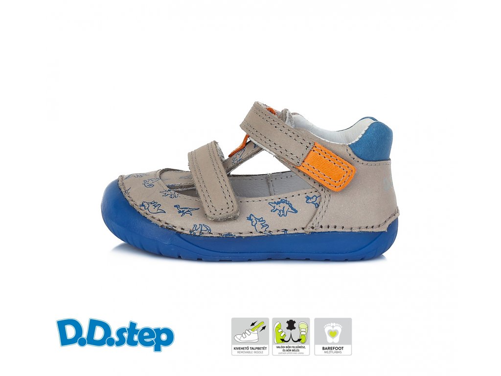 D.D.Step barefoot sandále DJB023-H070-359A grey