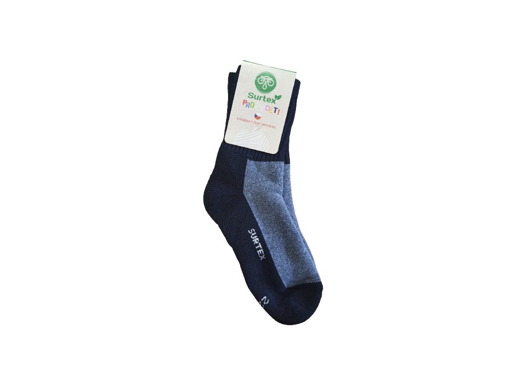 Surtex detské merino ponožky D01 riflová