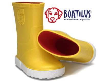 Boatilus gumáky Nautic yellow white vnútro