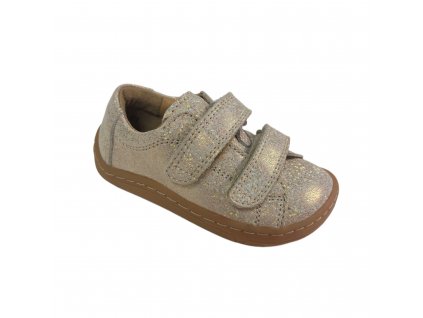 Froddo Barefoot celoročné nízke topánky Gold shine suchý zipsp