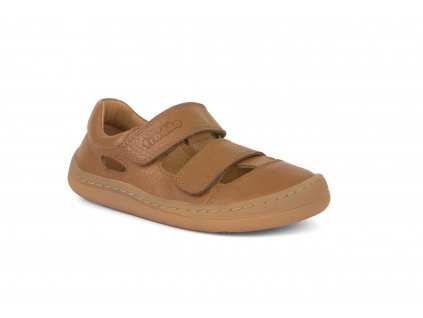 Froddo Barefoot sandále D-Velcro cognac
