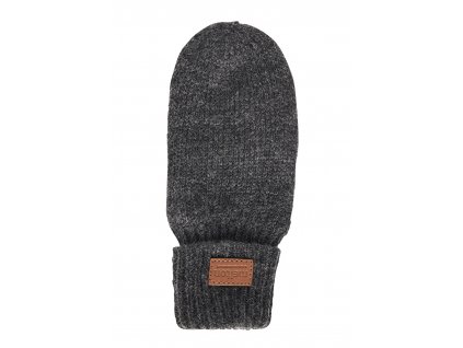 Melton vlnené rukavice Basic Dark Grey Melange