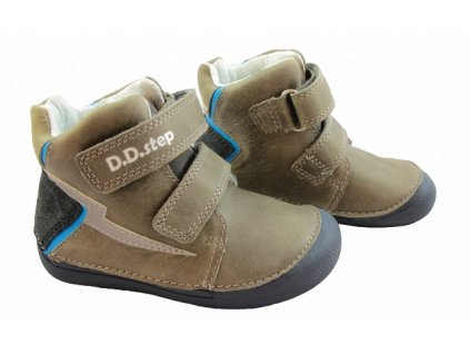 D.D.Step vyššie celoročné barefoot topánky 063 Dark Grey DPB122A A063 144A