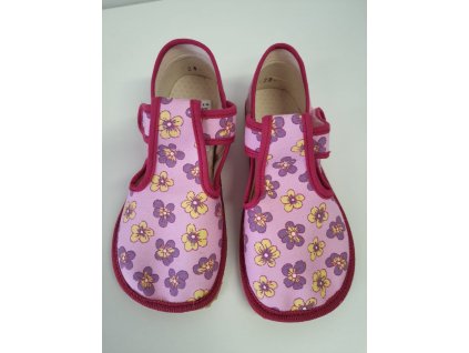 Beda barefoot papuče W Pink Flower