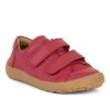 Froddo Barefoot celoročné nízke topánky Red suchý zips