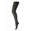 MP Kids vlnené detské pančuchy Wool rib Dark Grey Melange