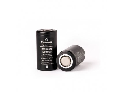 Baterie Keeppower IMR 18350 - 1200mAh, 10A