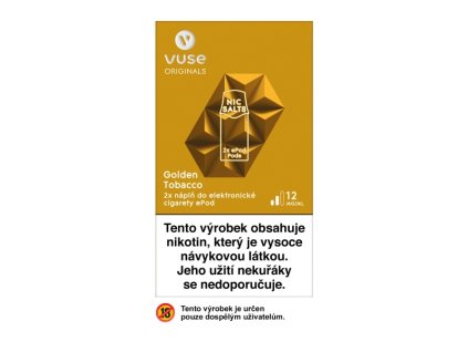 VUSE EPOD GOLDEN TOBACCO 12 MG b