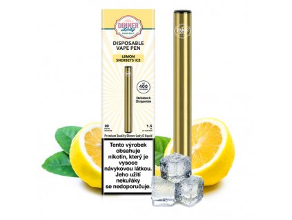 dinner lady vape pen lemon sherbets ice