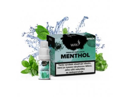 liquid way to vape 4pack menthol 4x10ml 3mg