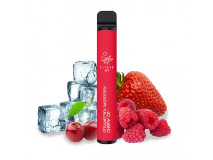 elfbar 600 strawberry raspberry cherry ice