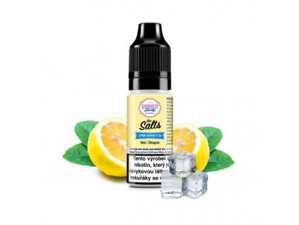 DinnerLady Salts Lifestyle ICE Lemon Sherbets Ice 10ml 20mg Bottle CZ