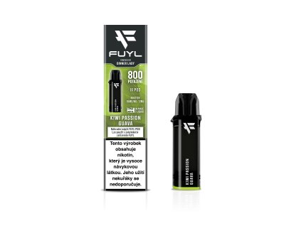 Fuyl POD 800 KIWI PASSION GUAVA Disposable Box and Pods 15mg CZ