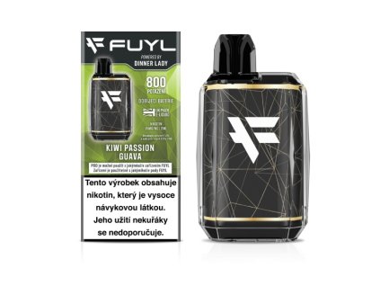 Fuyl POD 800 KIWI PASSION GUAVA Disposable Box and device 15mg CZ